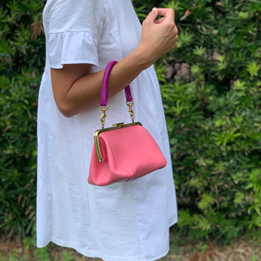 Clare V Pink & Purple Mini Bag NWOT
